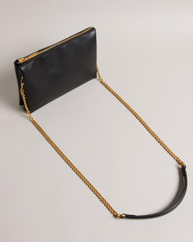 Sac Crossbody Ted Baker Webbing Leather Noir Femme | FWH-57964786